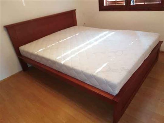 Krevet King  tresnja boja i dusek Superior 160x200