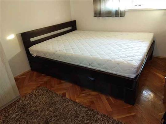 Krevet Quadro wenge 2 fioke i dusek Superior koko