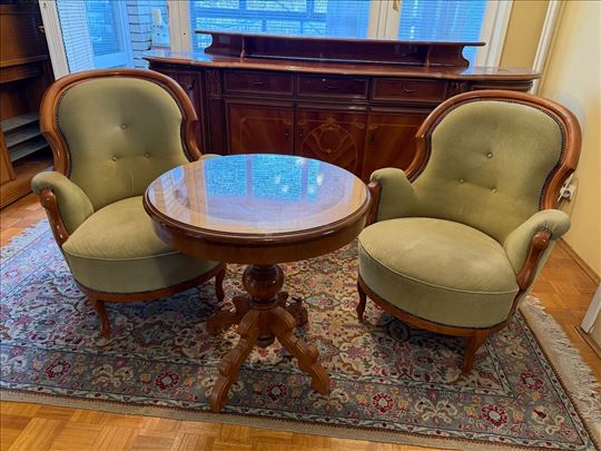 Set dve fotelje i sto