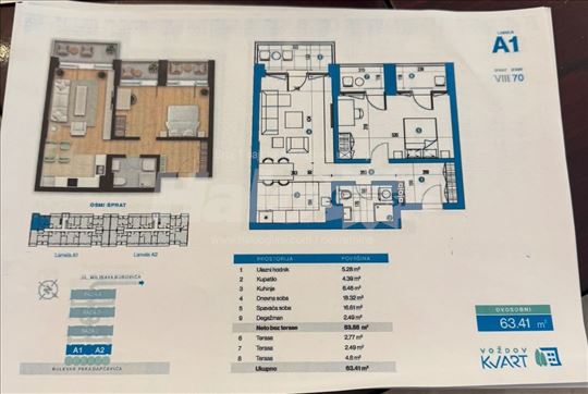 Prodaja 4 stana - Vozdov Kvart - Novogradnja - lux