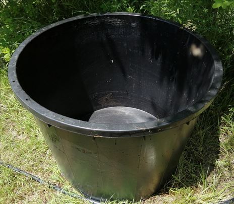 500 litara plastična kaca bez poklopca (CRNA)