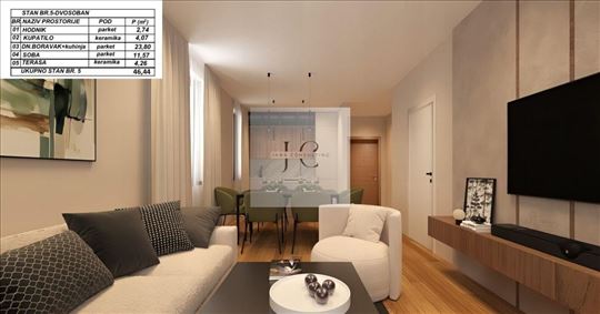 Dvosoban stan na Miseluku 2250e/m2