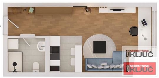 Klisa, 28m2, Garsonjera sa pdv