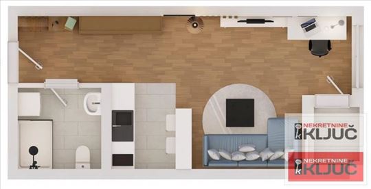 Klisa, 32m2, Jednosoban sa pdv