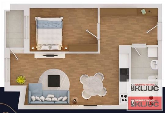 Klisa, 48m2, Dvosoban sa pdv