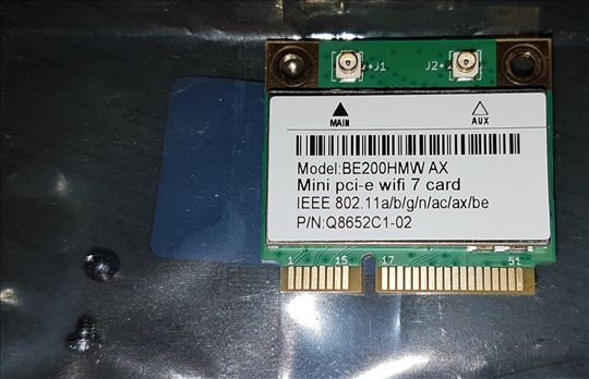 Laptop mini-PCIe Wifi 7 Card Intel BE200HMW BT 5.4