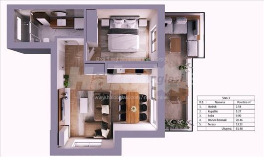 Nov stan u ogradjenom kompleksu