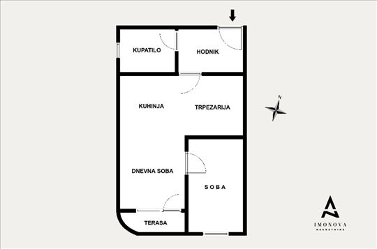 Jednoiposoban kod Beošoping centra