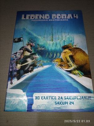 Ledeno doba 4 album sa 3D karticama pun 2