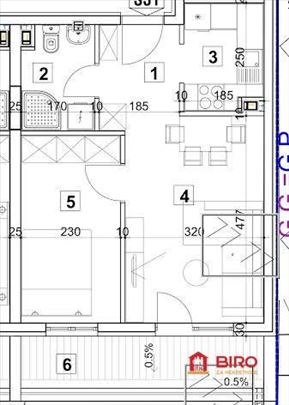 ---Nov dvosoban stan 45 m2 Novi Beograd---