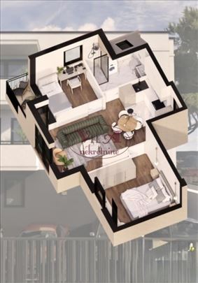 Novi Sad, Lipov gaj, odlican dvoiposoban stan sa p