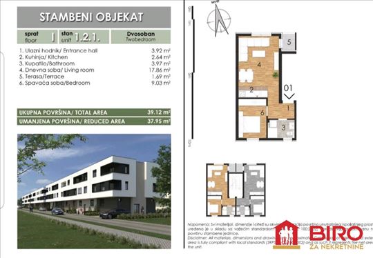 Stan,Novi Sad,Veternik,kv: 38.00, ID: 1010954
