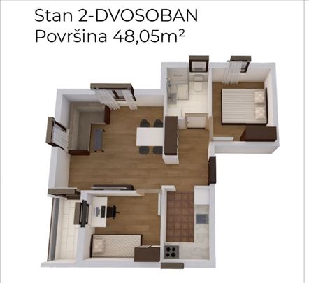 Vrh, Novo, 2iposoban,Moze Kredit