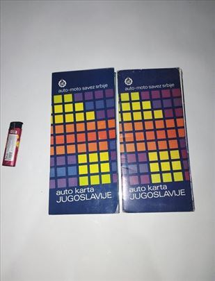 Autokarta Yugoslavije dva komada