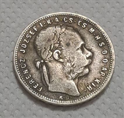 Franc Jozef 1 forint 1881. god SREBRO 