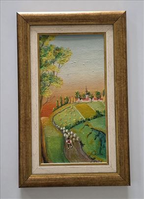 Ulje na lesonitu - Staza prema domu