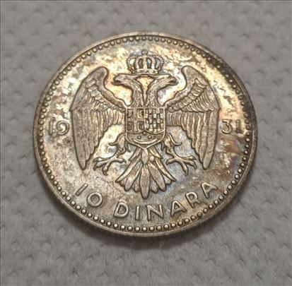 Kraljevina Jugoslavija 20 dinara 1931. god SREBRO 