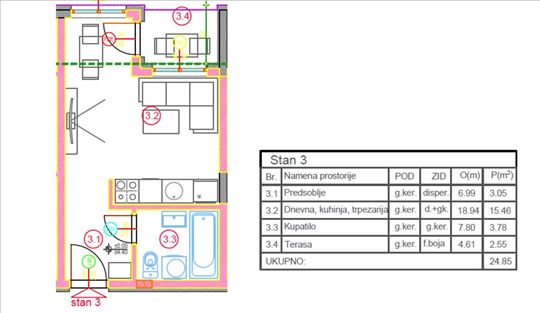 Stara Pazova, Stan, 1.0, 24m2