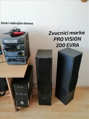 Zvučnici PRO VISION – podni/stubni par