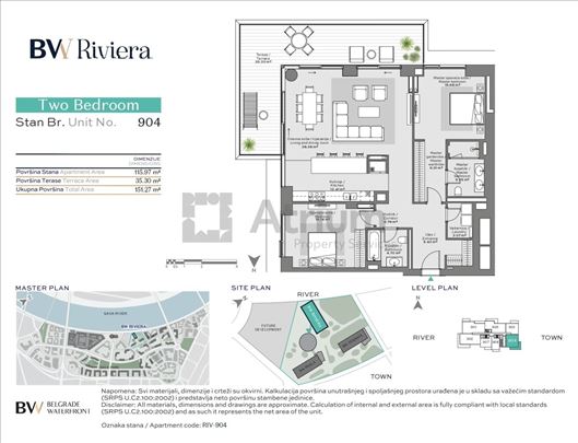 BW Riviera - trosoban stan za prodaju, bez agencij