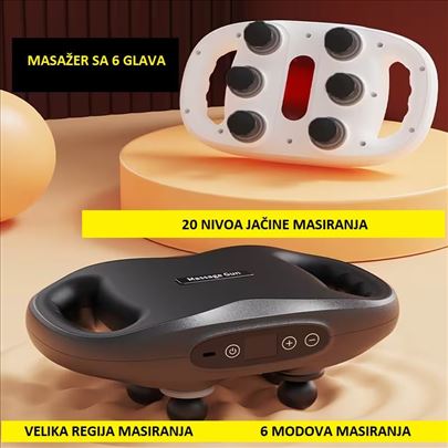 Masažer sa 6 masažnih glava