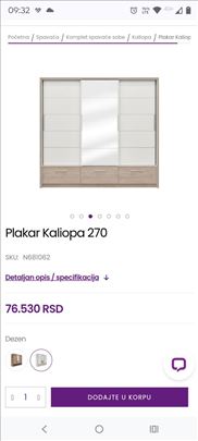 Plakar Kaliopa 270