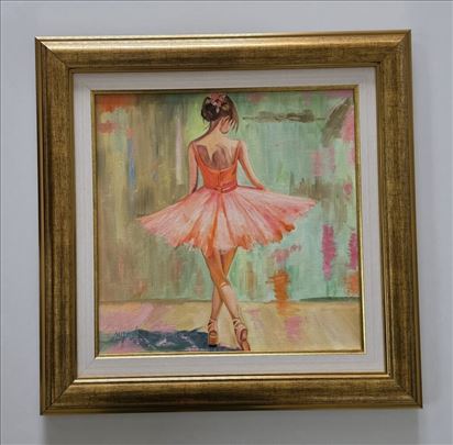 Ulje na platnu - Snovi balerine, prelepa slika!