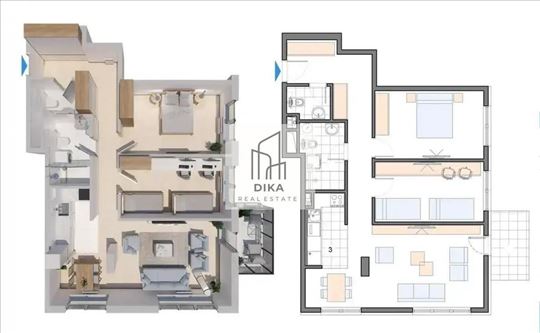Trosoban stan u useljivoj novogradnji u Zemunu