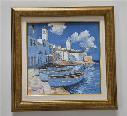 Ulje na platnu - Plavi zaliv, prelepa slika!