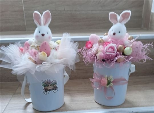 Uskršnja dekoracija-zeke