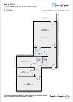 Blok 61, Dr Ivana Ribara, 100 m2