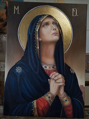 BOGORODICA 50x35 ulje na platnu