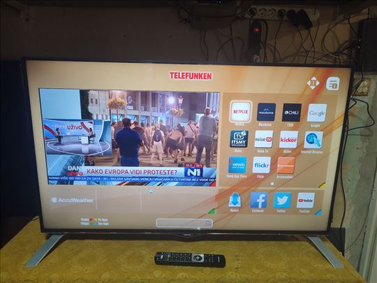 telefunken 4k smart d49u400x-4cwi ultra hd 1200hz 