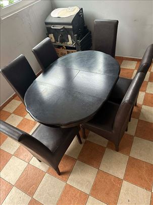 Trpezarijski Sto Sa 6 Stolica