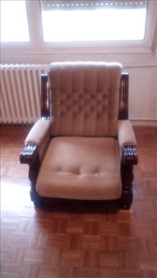 velika Jednosed fotelja puno drvo