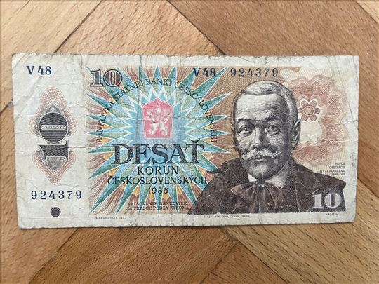 10 Kruna Cehoslovacka - 1986 