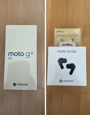 NOVO / Motorola Moto G55 5G + originalne Moto Buds