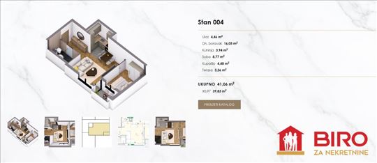 Stan,Novi Sad,Nova Detelinara,kv: 41.00, ID: 10128