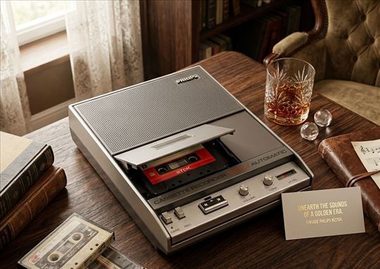 Vintage Philips kasetofon