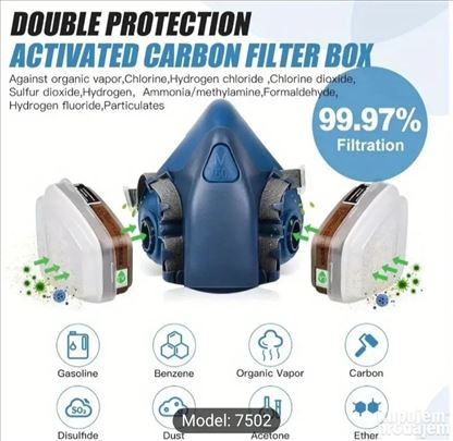 Zastitna maska za lice sa filerima 3m novo