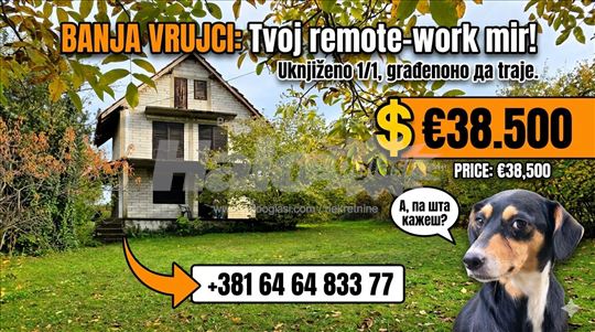 Бања Врујци – Ваша нова база у природи (Укњижено)