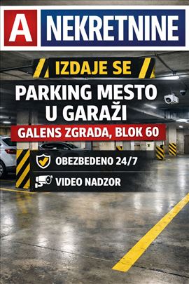 Blok 60, Galens, izdaje se garažno mesto