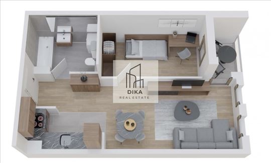 Luks novogradnja, 44.36m2