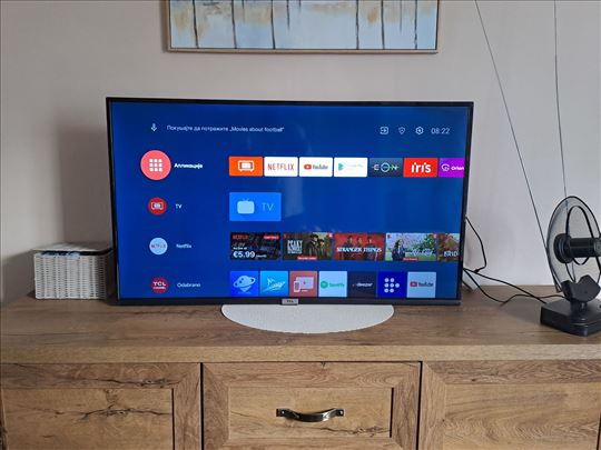 Smart Android TCL 43 (109cm) Wi-Fi, T2, 4K UHD
