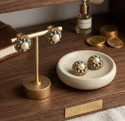 Starinske mindjuse - biserni i plavi kamencici