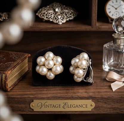 Vintage biserne nausnice