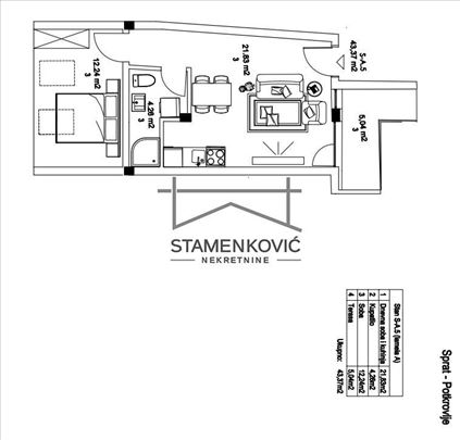 Nov dvosoban stan na Salajci ID#7108