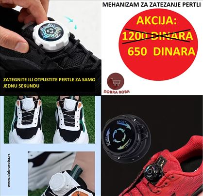 Pertle sa mehanizmom za zatezanje - CRNE
