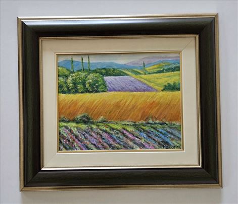 Ulje na platnu - Zlatna polja, prelepa slika!