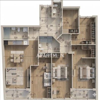 Lux novogradnja, pametna zgrada, dvosoban, 127.85m